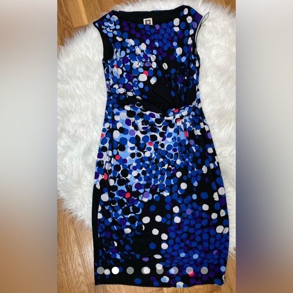 Anne Klein Dresses & Skirts - Anne Klein Elegant Polka Dot Sleeveless Dress